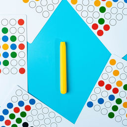 Планшет-мозаика магнитный для рисования Пуговки, 49 ячеек - Эврики фото 6