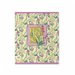 Цена за 5 шт. Тетрадь общая ученическая ErichKrause Floral Soul, 48 листов, клетка, ламинация soft-touch+выборочный УФ-лак_MIX-PACK  фото 3
