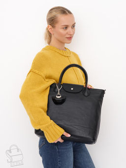 Сумка женская кожаная 1006LP black Polina&Eiterou в Новосибирске