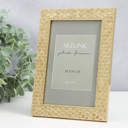 Фоторамка для фото 10×15 см Stella, пластик, золото