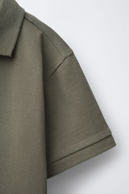 POLO B?SICO PIQU? / Gris oscuro - Zara фото 4