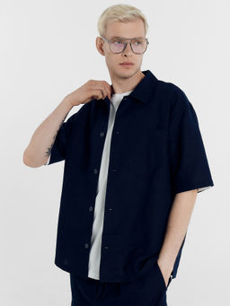 Рубашка мужская Mark Formelle 111887 тёмно-синяя