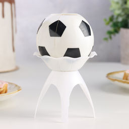 Свеча для торта музыкальная Мяч, бело- чёрная - Simaland фото 10