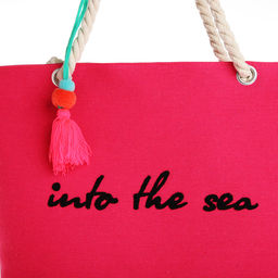 Сумка пляжная Into the sea, 50*34,5*14 см, розовый цвет - Nazamok фото 4