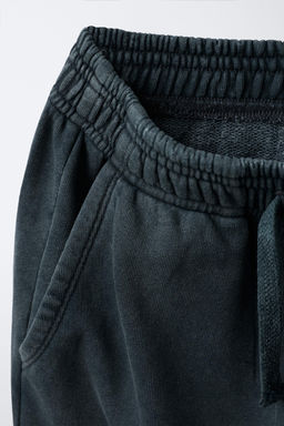 WASHED-EFFECT WIDE-LEG TROUSERS WITH STAR STUDS - Zara фото 8