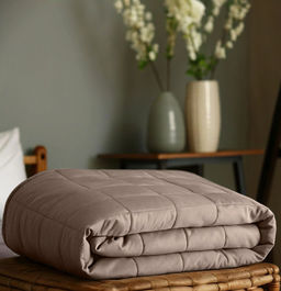 -10% Спальный комплект с одеялом бежевый Моноспейс 2сп + 4 наволочки - Ecotex фото 5