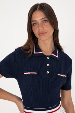 Kad_n Lacivert Kazak Sepette S_rpriz _ndirim - U.s. polo assn фото 2