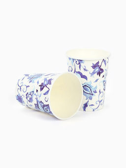 Цена за 2 шт. Стакан бумажный одноразовый «Синие Узоры», 250 мл 6 шт