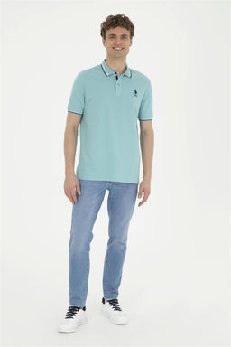 U. S. Polo Assn / Мужская мятная базовая футболка - U.s. polo assn фото 4