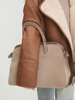 Женский тоут TENDANCE Артикул 4247996, серо-бежевый фото 6