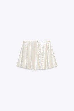 SEQUINNED MINI SKORT - Zara фото 5