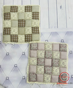 Сидушка на стул, лоскутный