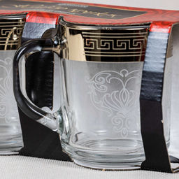 Набор кружек 2 шт 255 мл,Барокко гравировка арт. MS55029/ 1335