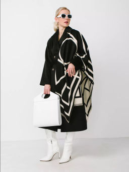 В составе шерсть и кашемир! теплый двусторонний палантин - Tantino фото 18