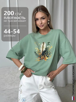 Футболка хлопок 95%, лайкра 5%
