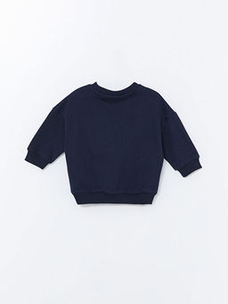 Bisiklet Yaka Uzun Kollu Bask?l? Erkek Bebek Sweatshirt - Waikiki фото 3