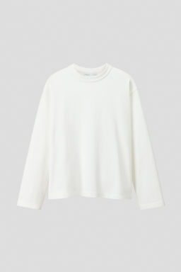 Camiseta de algod?n de manga larga Loose Fit