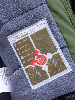 Горнолыжный костюм Valianly детский для мальчика цвета хаки 9201Kh  фото 14