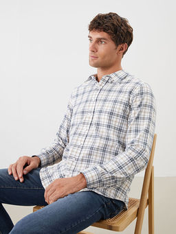 Regular Fit Uzun Kollu Ekose Erkek G?mlek