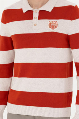 Мужской меланжевый свитер с плиткой - U.s. polo assn фото 13