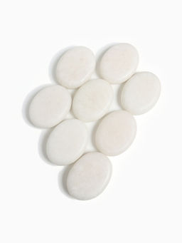 Камни для СПА 6×8 белый мрамор, 8 шт.