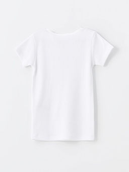 Bisiklet Yaka K?sa Kollu K?z ?ocuk Fanila