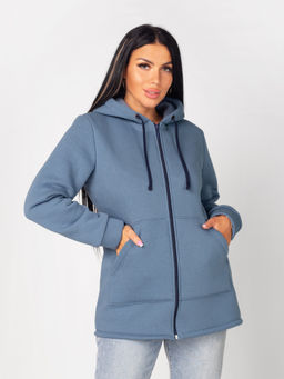 Толстовка женская футер начес 3-х нитка РОКСАНА ИНДИГО