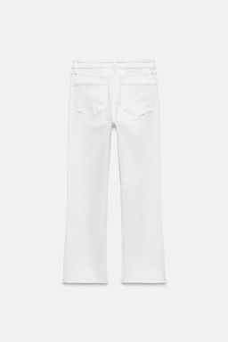 TRF CROPPED FLARE HIGH-WAIST JEANS - Zara фото 13