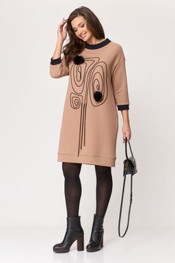 Платье Michel Chic 2153 бежевый
