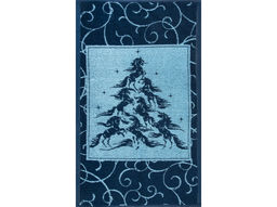 Полотенце махровое 6с104.411ж1 Лошадиная елка (джинс) 67х40см