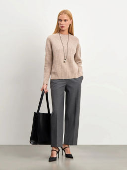 Джемпер с разрезами по бокам B2890/cammello - Emka фото 7