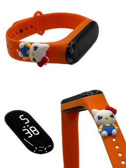 Часы наручные сенсорные (WTC-7) резин. браслет с фигуркой "Китти"