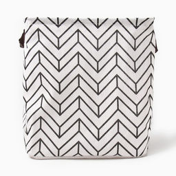 Текстильная корзина Доляна цвет белый, 32*32*32 см  фото 3