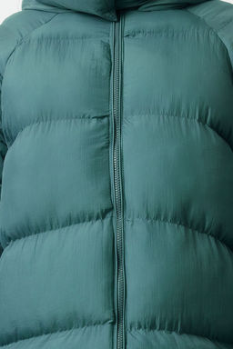 TRENDYOLMILLA Siyah Oversize Kapusonlu Su Itici Sisme Mont TWOAW23MO00193  фото 16