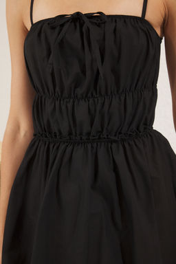 Pembe Dokuma Volanl? %100 Pamuk Plaj Mini Elbise TBESS25EL00120 - Trendyolmilla фото 10