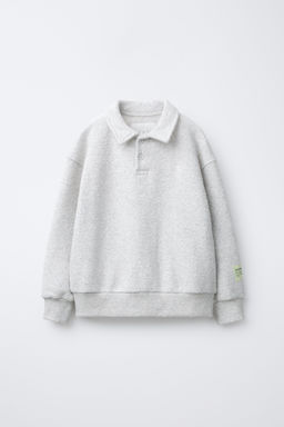 TEXTURED POLO SHIRT AND WIDE-LEG TROUSERS SET - Zara фото 2