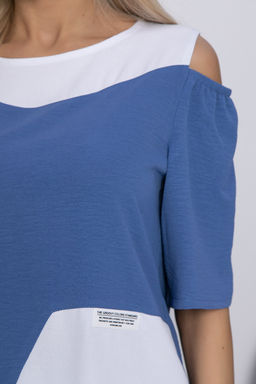 Костюм Аурика (белый/джинс) К10673 - Lt collection фото 5