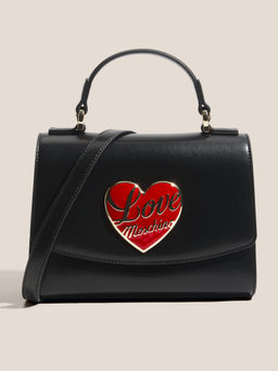 Женская сумка с ручкой LOVE MOSCHINO LOVE HEART Артикул 4561187, черный