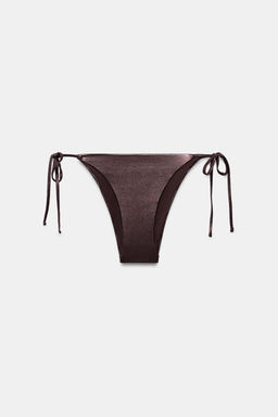 BRAGUITA BIKINI EFECTO METALIZADO / Marr?n - Zara фото 4
