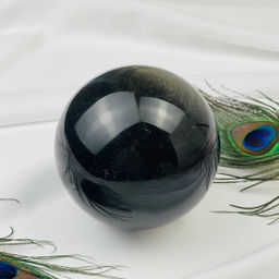 Шар из Обсидиана золотистого