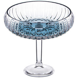 БЛЮДО НА НОЖКЕ GREY, 24Х21 СМ