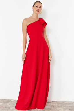 TRENDYOLMILLA Siyah A-Kesim Dokuma S?k Abiye & Mezuniyet Elbise TPRSS24AE00163  фото 17