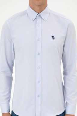 Erkek A__k Mavi Uzun Kollu Basic G_mlek Sepette S_rpriz _ndirim - U.s. polo assn фото 6