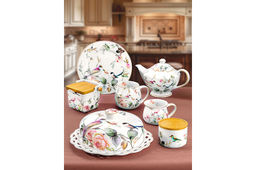 Сахарница 400 мл 15*10*11,5 см Певчие птички с ложкой NEW BONE CHINA, фарфор - Elan gallery фото 4