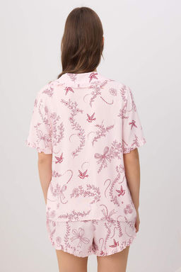 Pembe Cicekli Shally Dokuma Pijama Tak?m? THMSS26PT00129 - Trendyolmilla фото 4
