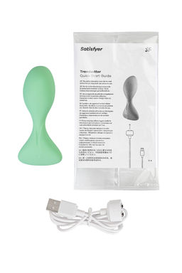 Анальная втулка Satisfyer Trendsetter, зеленая  фото 6