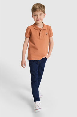 Erkek _ocuk G_l Kurusu Polo Yaka Basic Ti__rt