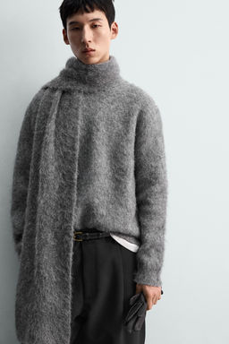 JERSEY CEPILLADO BOXY FIT / Gris oscuro - Zara фото 5