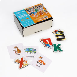 Магнитые буквы Веселый алфавит - Лесная мастерская фото 3