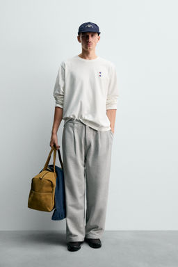 CHAMPION ® X ZARA LONG SLEEVE PATCH T-SHIRT